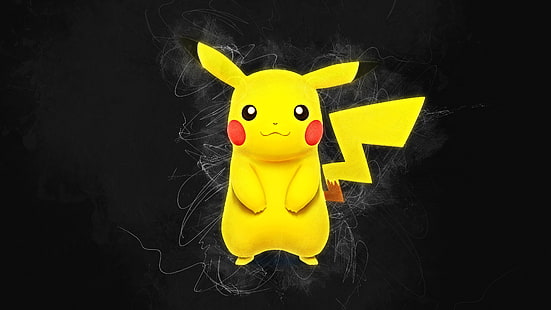 Pikachu Illustration, Held, Kunstwerk, Pokémon, Super Smash Brothers, Pikachu, HD-Hintergrundbild HD wallpaper