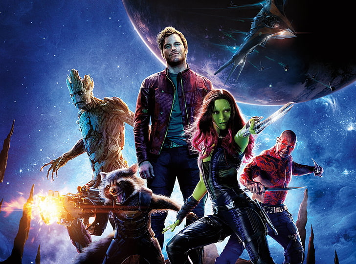 Film Guardians Of The Galaxy 2014, Wallpaper Marvel Guardian of the Galaxy, Film, Film lainnya, Superhero, Film, Film, 2014, penjaga galaksi, Wallpaper HD
