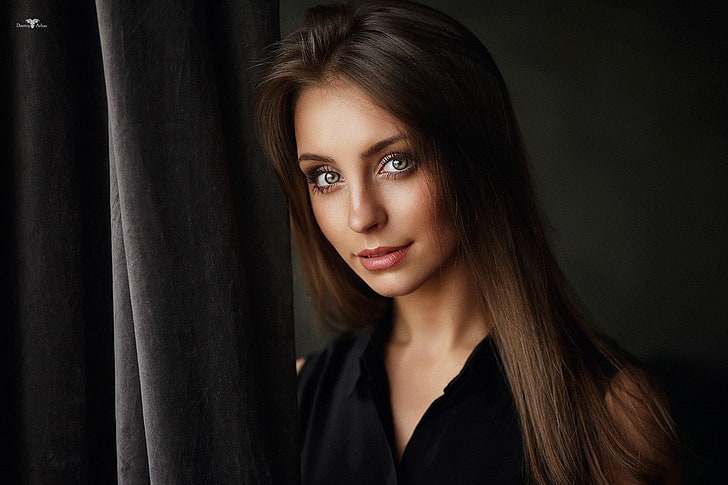 Dmitry Arhar, Frauen, glattes Haar, Nastya, Gesicht, Porträt, HD-Hintergrundbild