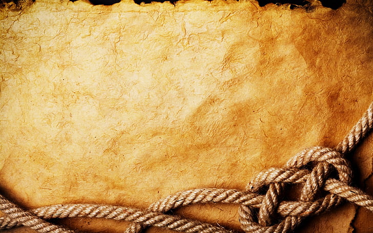 paper, rope backgrounds, old, download 3840x2400 paper, HD wallpaper