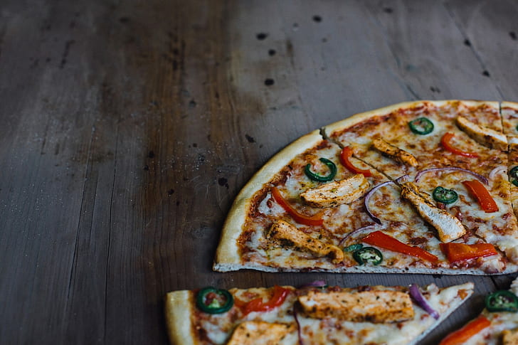 pizza, makanan, Wallpaper HD