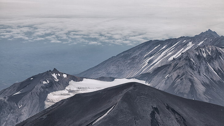 kamchatka volcano scenery image, HD wallpaper