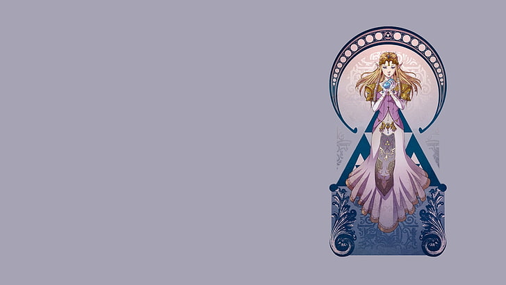 kahverengi saçlı kadın anime karakteri, Zelda Efsanesi, Zelda, Zelda Efsanesi: Alacakaranlık Prensesi, Prenses Zelda, HD masaüstü duvar kağıdı