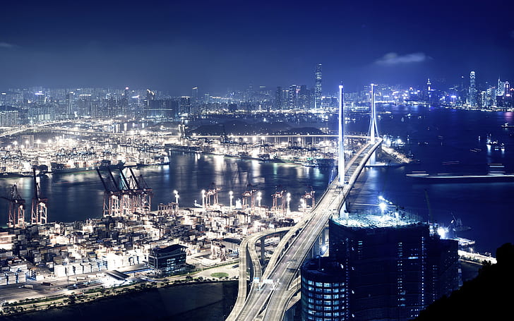 Hong Kong Nights, Hong Kong, Nächte, HD-Hintergrundbild