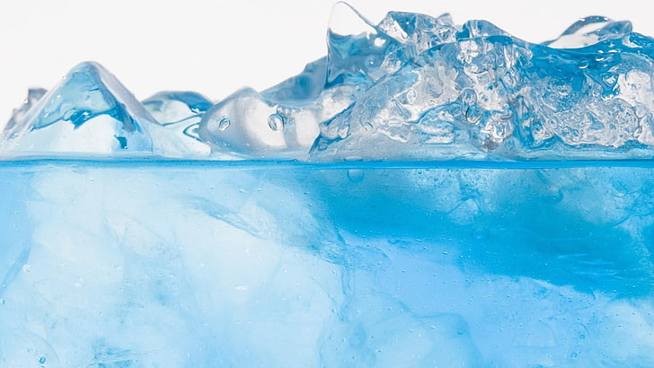 hielo, agua, azulado, Fondo de pantalla HD