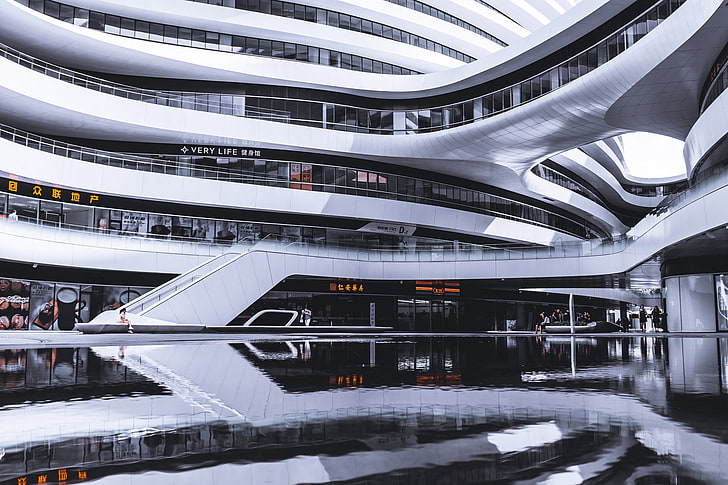 architecture, moderne, bâtiment, Tim Gaweco, Pékin, Fond d'écran HD