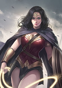 fantasikonst, Wonder Woman, DARKBLUE 0, HD tapet HD wallpaper