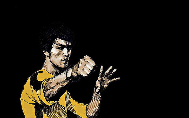Bruce Lee digital wallpaper, artes, asiático, bruce, lee, marcial, oriental, HD papel de parede