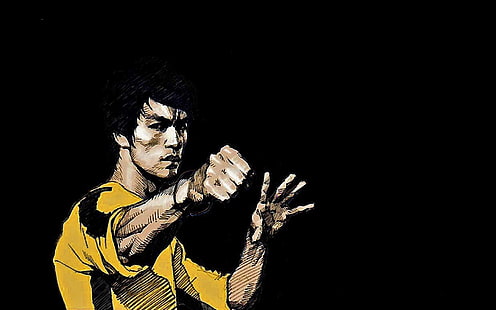 Bruce Lee digital tapet, konst, asiat, bruce, lee, kampsport, orientalisk, HD tapet HD wallpaper