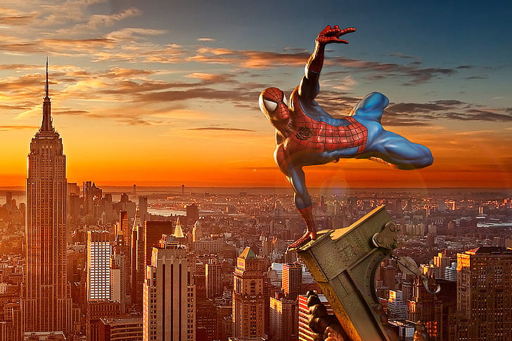 spiderman, hd, seni digital, pahlawan super, Wallpaper HD