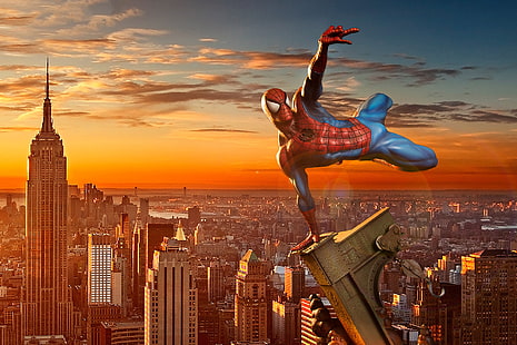 spiderman, hd, seni digital, pahlawan super, Wallpaper HD HD wallpaper