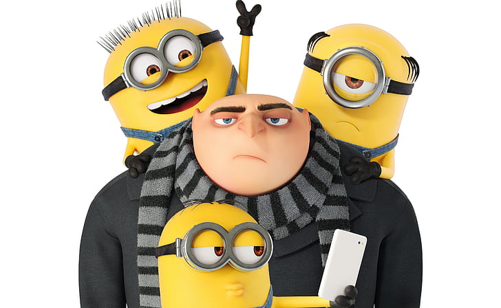 Film, Despicable Me 3, Bob (Minion), Gru (Despicable Me), Kevin (Minion), Stuart (Minions), Wallpaper HD