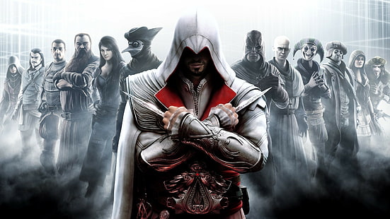 assassins creed ii assassins creed brotherhood video games assassins creed, HD wallpaper HD wallpaper