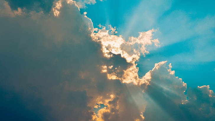 chmury, niebo, naturalne światło, Tapety HD