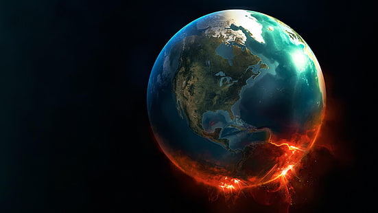 Burning Earth HD การเผาไหม้โลก, วอลล์เปเปอร์ HD HD wallpaper