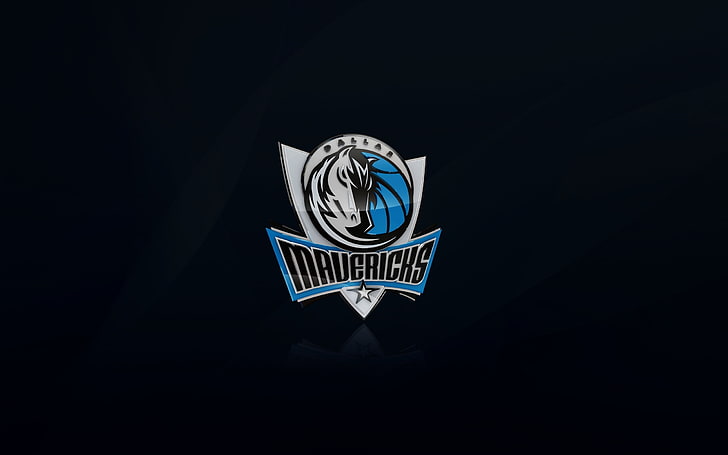 Schwarz, Blau, Basketball, Hintergrund, Logo, NBA, Dallas, Dallas Mavericks, HD-Hintergrundbild