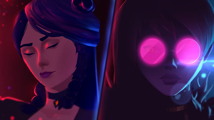 Video Game, League Of Legends, Evelynn (League Of Legends), Kai'Sa (League of Legends), HD papel de parede