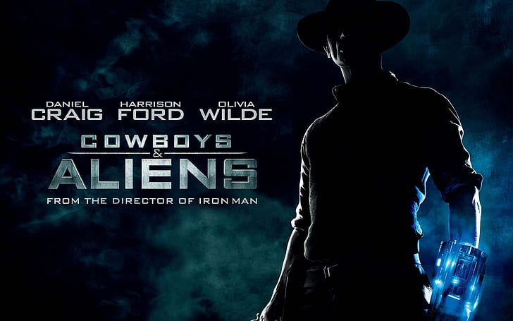 Cowboys and Aliens Poster, craig, future, old, ozn, guns, HD wallpaper
