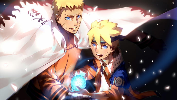 Anime, Boruto: Naruto der Film, Boruto Uzumaki, Hokage (Naruto), Naruto Uzumaki, Rasengan (Naruto), HD-Hintergrundbild