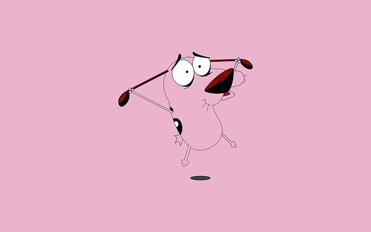 TV-show, Courage the Cowardly Dog, Dog, Pink, HD tapet