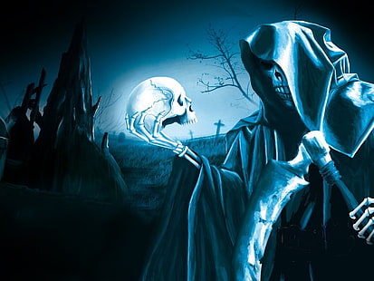 Обои Grim Reaper, Темный, Grim Reaper, HD обои HD wallpaper