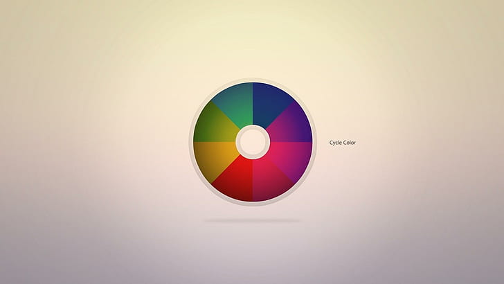 Color Cycle, color wheel, minimalistic, 1920x1080, sphere, circle, HD wallpaper