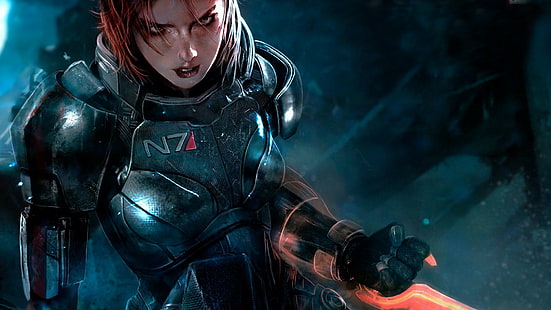 Mass Effect, Commander Shepard, video game, Wallpaper HD HD wallpaper