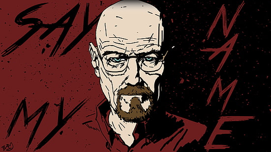 Walter White illustration, Breaking Bad, Walter White, artwork, HD wallpaper HD wallpaper