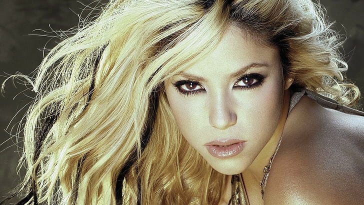 Shakira, wajah, wanita, penyanyi, make up, selebriti, Wallpaper HD