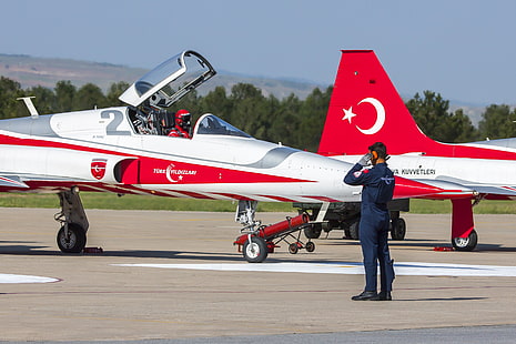 Bintang Turki, Angkatan Udara Turki, Türk Yıldızları, Turki, Turki, Wallpaper HD HD wallpaper