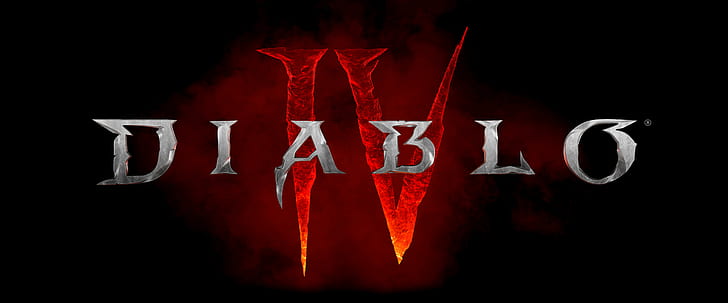 Blizzard Entertainment, diablo 4, Diablo, Video Game Horror, dark fantasy, digital art, PC gaming, diablo iv, logotype, video games, วอลล์เปเปอร์ HD