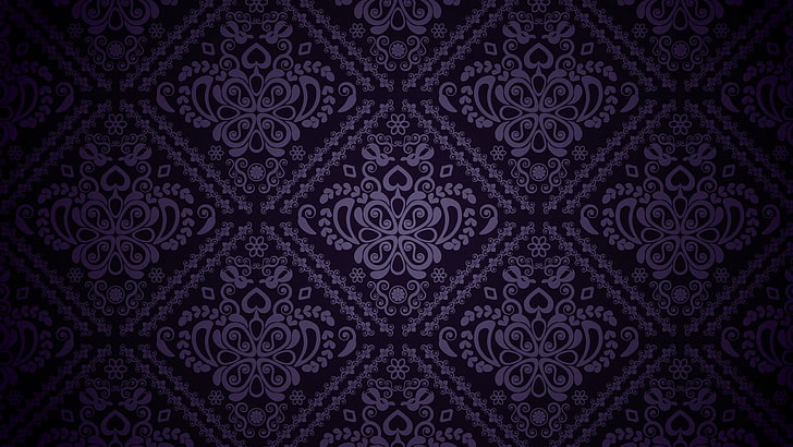 pattern, purple, abstract, HD wallpaper