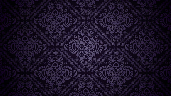 узор, фиолетовый, абстрактный, HD обои HD wallpaper