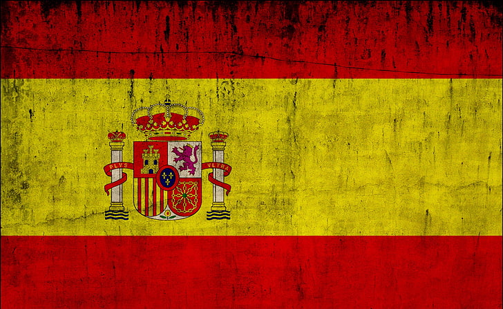 스페인의 그런 지 기, 스페인의 국기, 예술, 그런 지, 스페인, 국기, HD 배경 화면