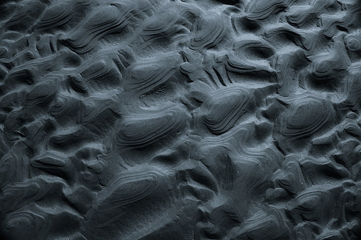 grey wallpaper, sand, surface, relief, HD wallpaper