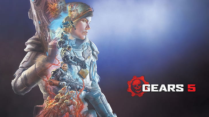 Gears of War, Gears 5, HD обои