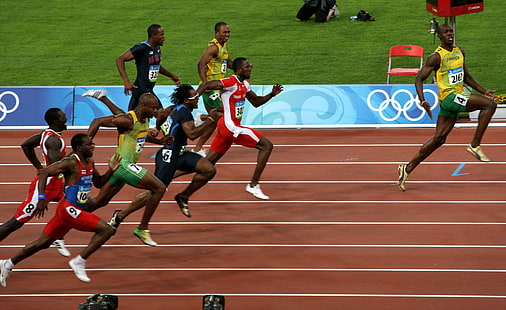 Corre, Usain Bolt, Fondo de pantalla HD HD wallpaper