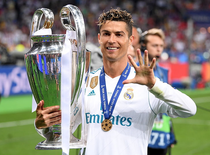 Cristiano Ronaldo, Kiev, Ukraine, UEFA, Champions League, Football Player, HD wallpaper