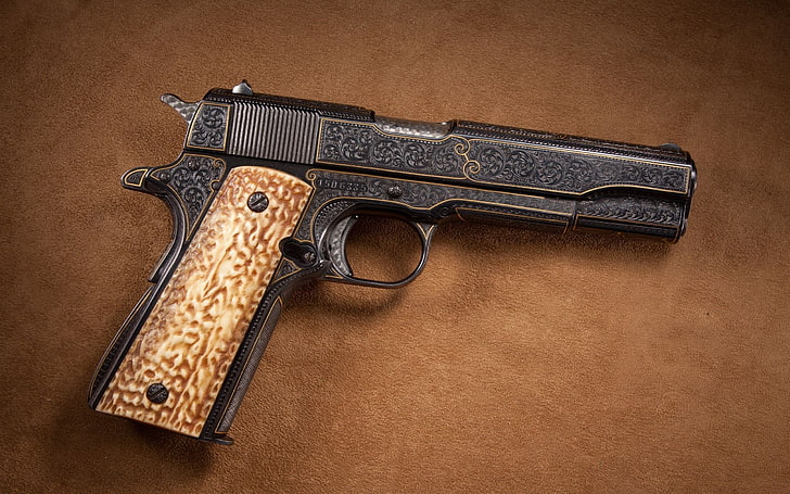 Waffengewehr Colt Colt 1911, HD-Hintergrundbild