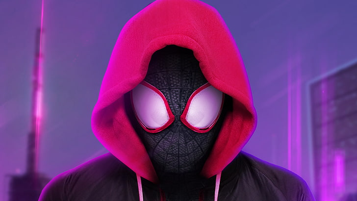 Miles Morales Spider-Man In den Spinnenvers hinein, in den Spinnenvers, Miles, Morales, HD-Hintergrundbild
