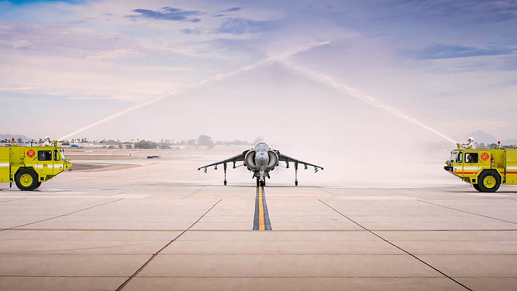aircraft, vehicle, military, military aircraft, Harrier, HD wallpaper