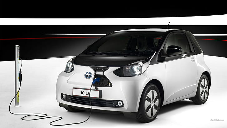 Toyota IQ, samochód, samochód elektryczny, Tapety HD