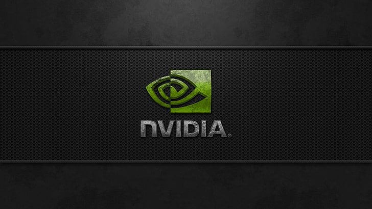Logo Nvidia, Nvidia, Sfondo HD