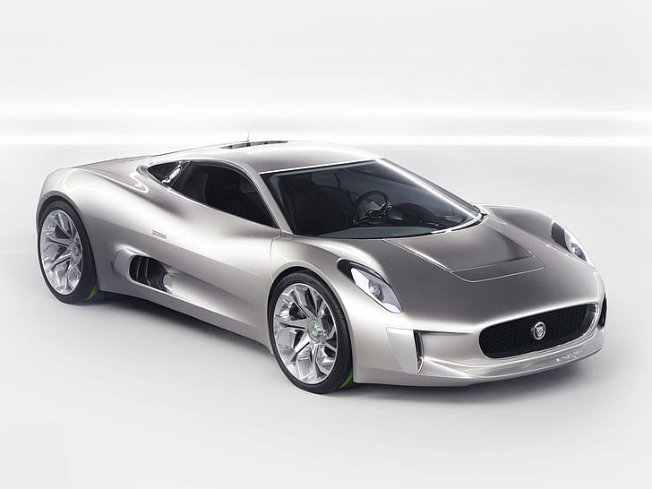 2010 Jaguar C-x75 Concept, esportes, conceito, super, 2010, c-x75, prata, protótipo, cx75, jaguar, carros, HD papel de parede