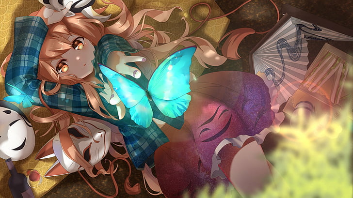 Anime, Touhou, Hata no Kokoro, HD-Hintergrundbild