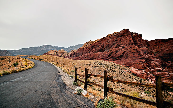 Road To Red, brown, canon, canonef‑s15‑85mmf/3.5‑5.6isusm, canoneos500d, desert, landscape, lasvegasnevada, mountains, nevada, photography, redrockcanyon, roads, HD wallpaper