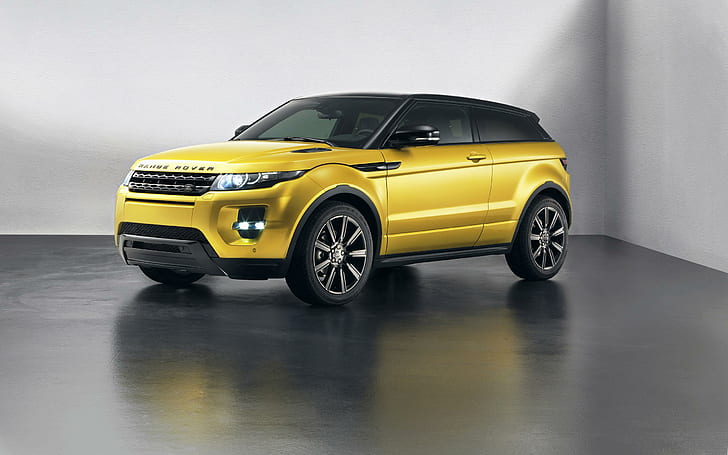 2013 Land Rover Range Rover Evoque Special Edition, cupé amarillo, especial, edición, land, rover, range, evoque, 2013, autos, land rover, Fondo de pantalla HD