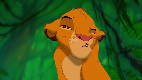 El Rey León, simba del rey león, disney, simba, el rey león, dibujos animados, walt-disney, Fondo de pantalla HD HD wallpaper