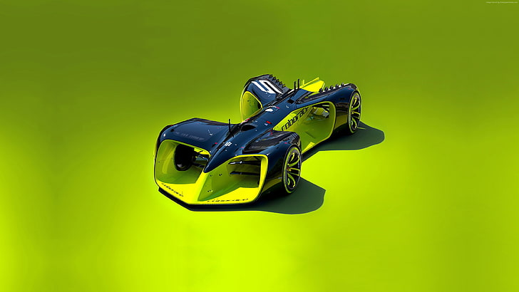 future cars, Formula E season, Roborace, Hybrid, Daniel Simon, electric cars, HD wallpaper