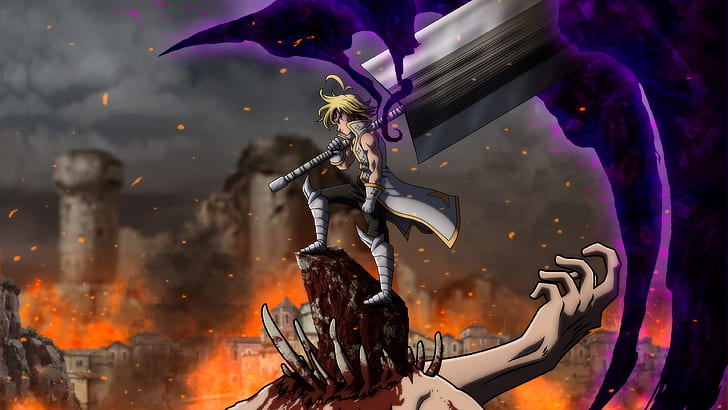 Anime, Die sieben Todsünden, Dämonenkönig (Die sieben Todsünden), Meliodas (Die sieben Todsünden), HD-Hintergrundbild